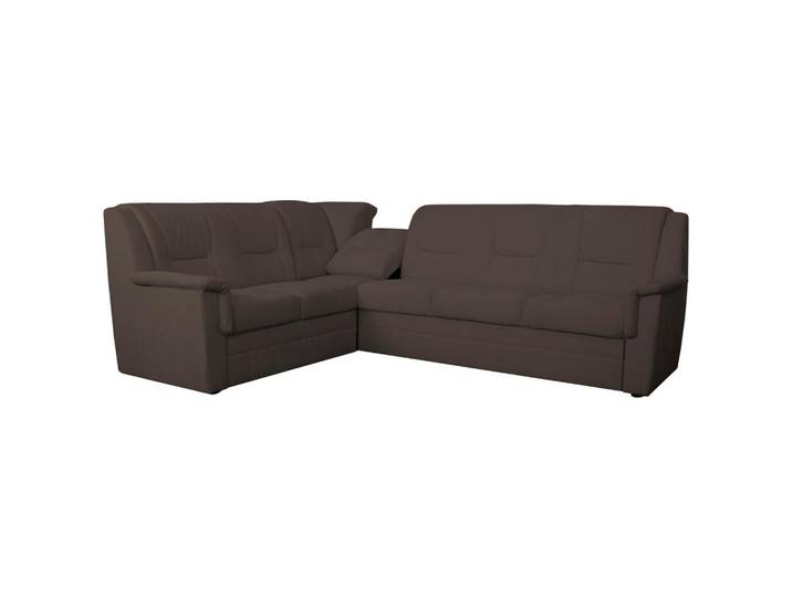 ECKSCHLAFSOFA Rafael, Braun S: 279x224cm
