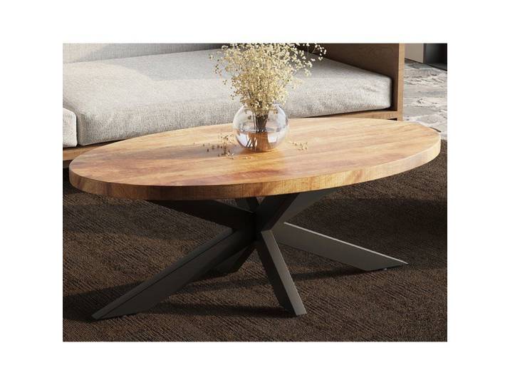 Table basse 130x70x45 cm en bois exotique - MAJA