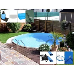Stahlwandpool IBIZA ALL INKLUSIV Rundbecken / Rundpool 1,20 m hoch Folie 0,8 mm