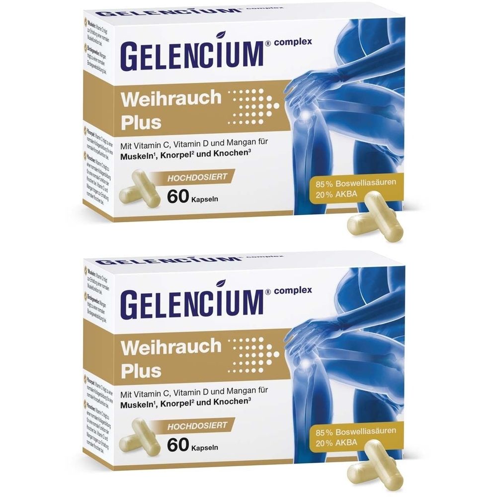 Gelencium Weihrauch Plus hochdosiert m.Vit.C Kaps. 2x 2x60 St Kapseln