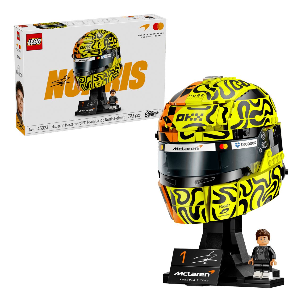 LEGO Icons 43023 Editions McLaren Mastercard F1 Team Lando Norris Helm