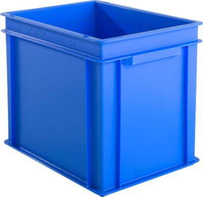 Euro Box Serie EF 4320, aus PP, Inhalt 29,5 L, geschlossene Wände, Unterfassgriff, blau