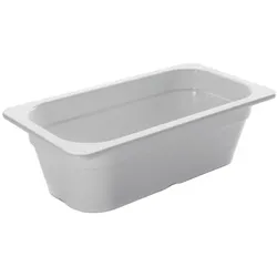 Lacor Gastronorm-Schüssel GN 1/3 MELAMINWEISS, 6,5 cm 2,5 L