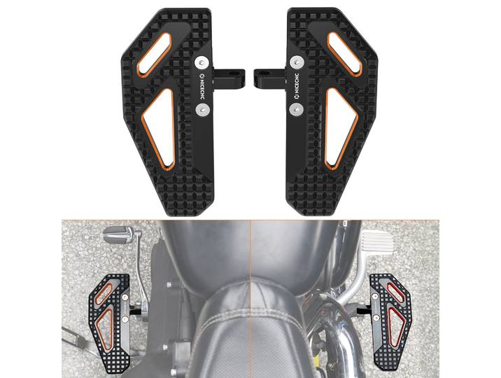 NICECNC Rider repose-pieds planches de sol pour Harley Dyna Street Bob Fat Bob Low Rider Super large glisse FXD FXDF FXDL FXDB FXDC FXDWG
