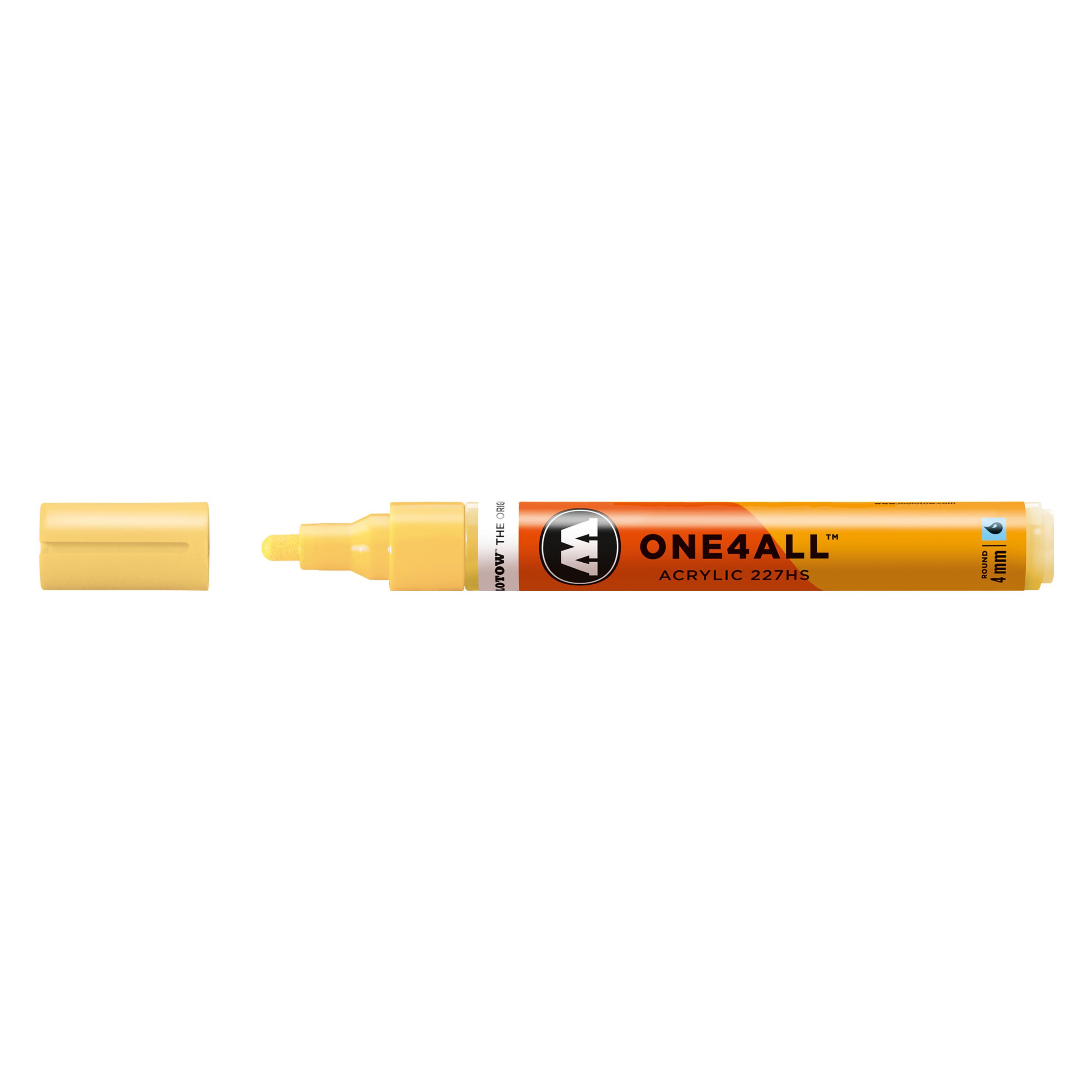 Molotow Permanentmarker One4All 227 HS nachfüllbar 4mm vanille pastell (1x) (MO227213)