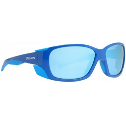 Demon, Unisex, Sportbrille, Trekking Sonnenbrille (Blue, Blue smoke), Blau