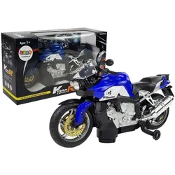Motorrad blau batteriebetrieben
