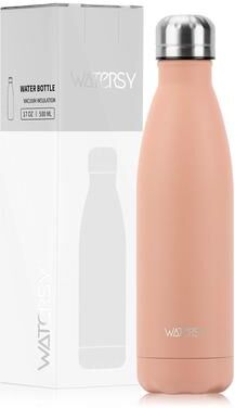 Uplifted Goods Stainless Steel Vacuum Bottle 500 Ml Insulated Sports Flask hot Pink