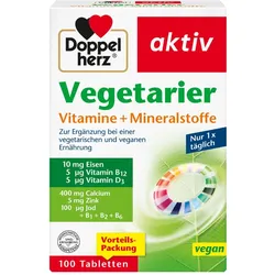 Doppelherz Vegetarier Vitamine + Mineralstoffe 100 St