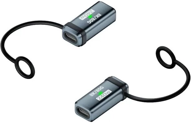 INF 240W USB-C Buchse-zu-Buchse Adapter - 120Gbps Daten, 16K Video (2er-Pack) Blau