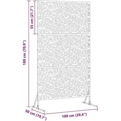 vidaXL, Sichtschutz, Quconilla (Blattmuster) (100 cm)