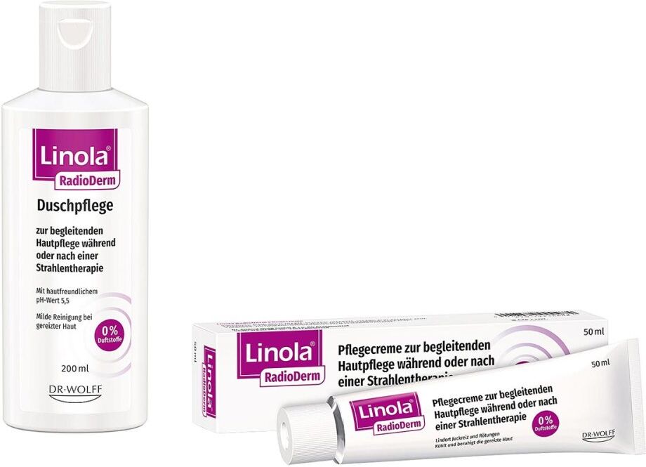 Linola Radioderm: Duschpflege und Pflegecreme 200+50ml