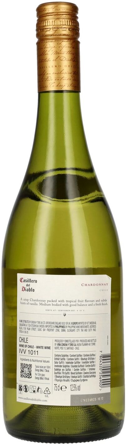 Concha y Toro Casillero del Diablo CHARDONNAY 2025 12,5% Vol. 0,75l