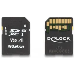 Delock SD Express Speicherkarte 512 GB (512 GB, microSDXC, U3, UHS-I), Speicherkarte