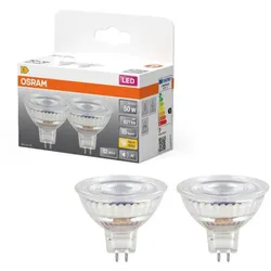 2er Pack OSRAM GU5.3 LED Star MR 16 Strahler 6,1W=50W 36°-Abstrahlwinkel 2700K warmweißes Licht 12V