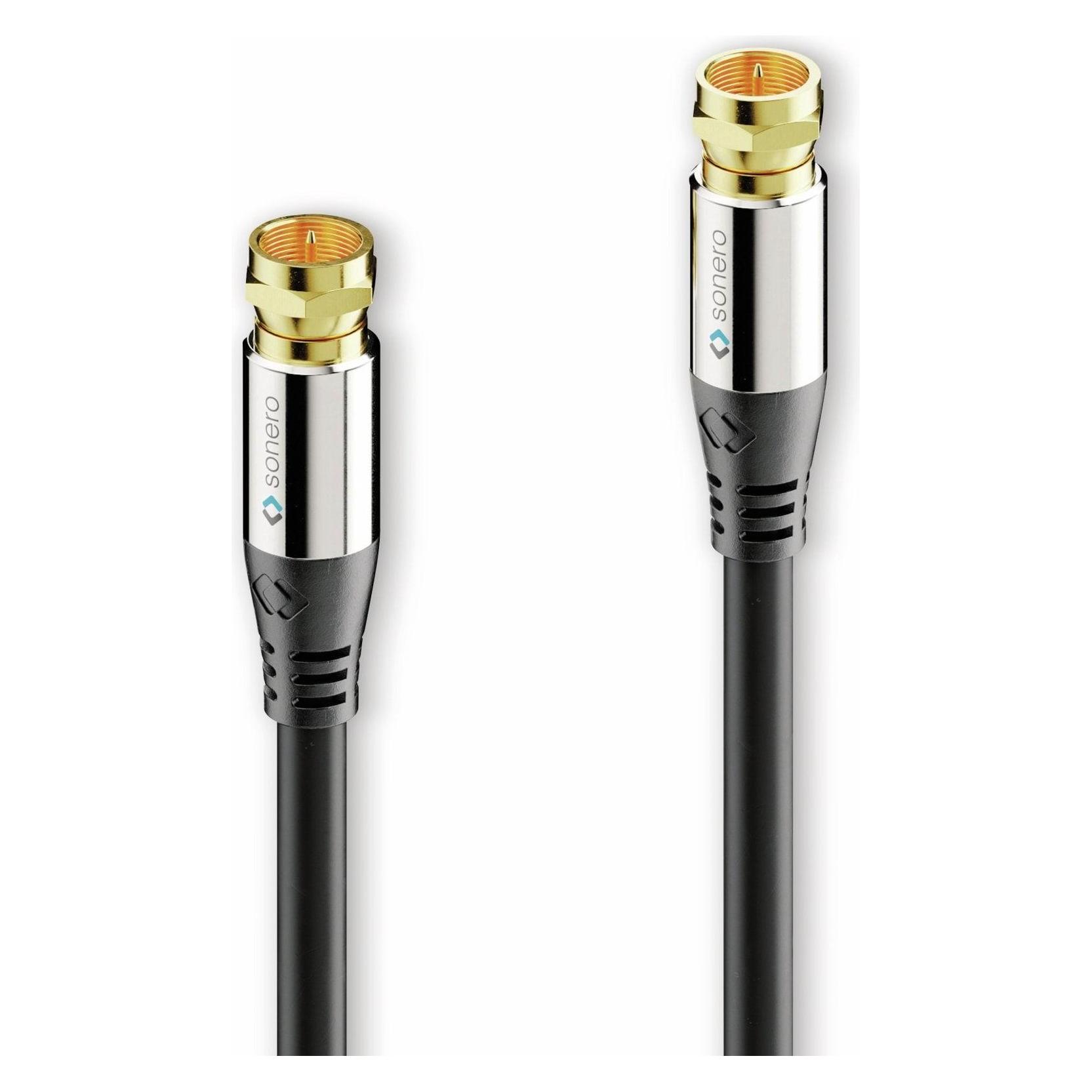 Purelink Sonero Antennen-Kabel 2m S-SC000-020 Premium,F-Stecker auf F-Stecker (Antennenkabel) (S-SC000-020)