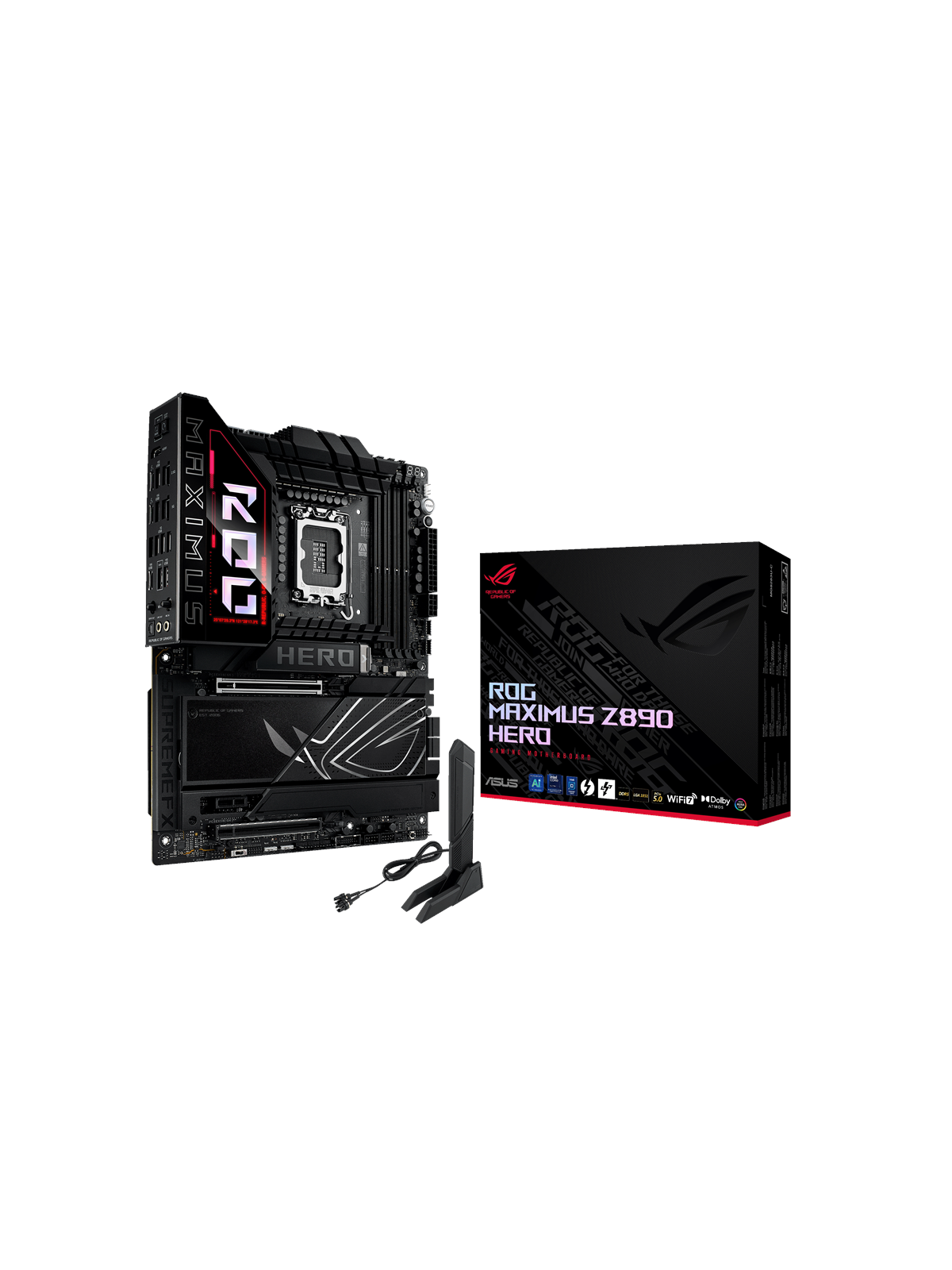 ASUS ROG MAXIMUS Z890 HERO Mainboard - Intel Z890 - Intel LGA1851 - DDR5 RAM - ATX