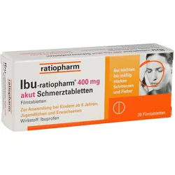 Ibu-Ratiopharm 400mg Akut Schmerztabletten 20 ST