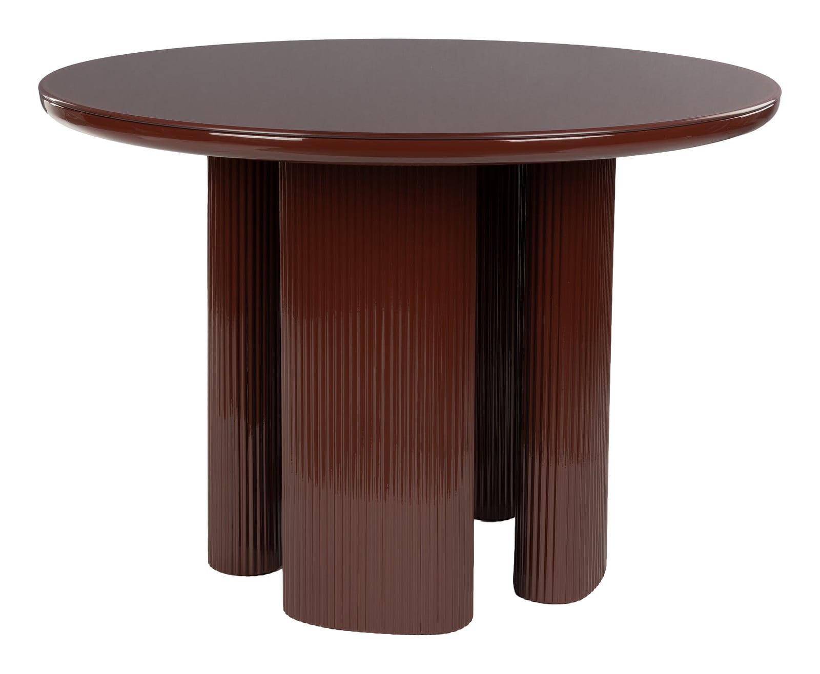 ZILT Ronde Eettafel Timan 110 cm - Roodbruin