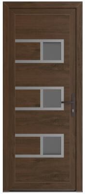 VDOMDOORS Manux 8933 Walnut uPVC Exterior Door
