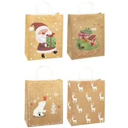 TSI Geschenktaschen »Weihnachten« groß, 12er Pack, 26x32x12 cm