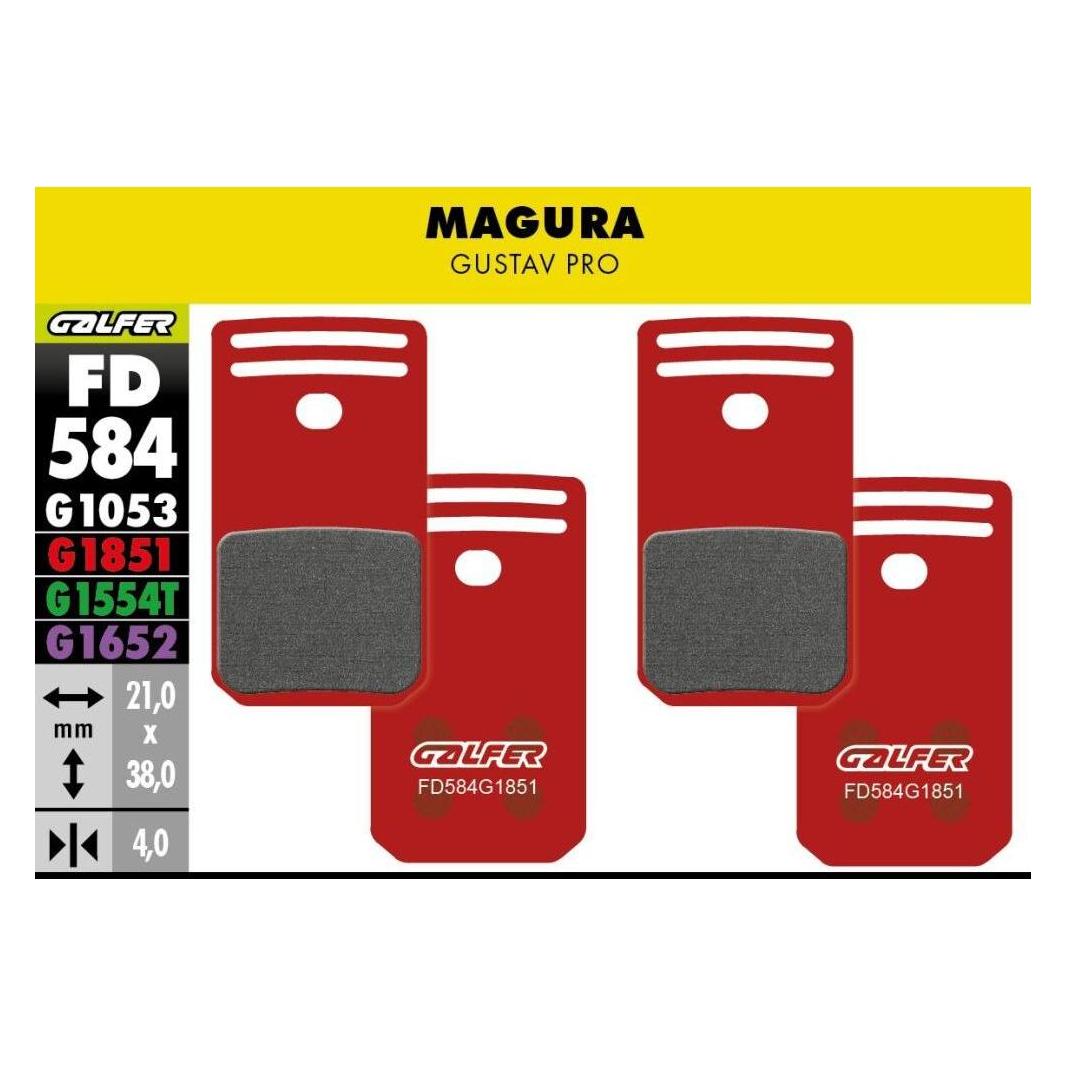 Galfer Bike GALFER Brake Pad FD584 Advanced "Magura Gustav Pro" (Magura) (FD436G1851)