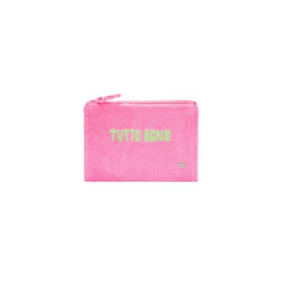 Kosmetiktasche CODELLO "Codello Kosmetiktasche", Damen, pink, Obermaterial: 100% Baumwolle CO., Taschen Kosmetiktasche, mit Stickerei