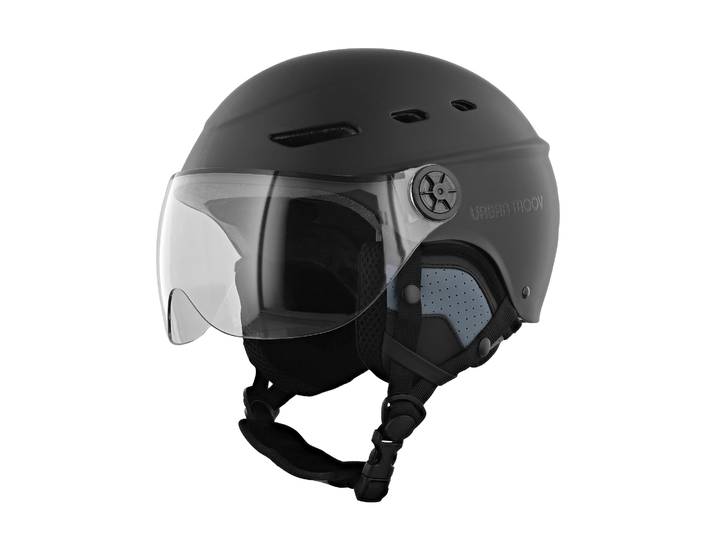 Casque pour vélo et trottinette avec visière Taille L Visor Urban Moov Noir TNB