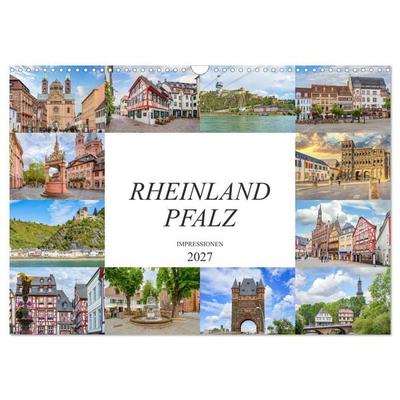 Rheinland Pfalz Impressionen (Wandkalender 2027 DIN A3 quer), CALVENDO Monatskalender