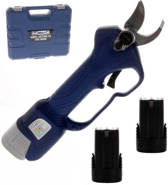 Sécateur électrique de taille BullMach ARTEMIS 28 - 2 batteries de 16.8 V/ 2 Ah - Diamètre de coupe 28 mm