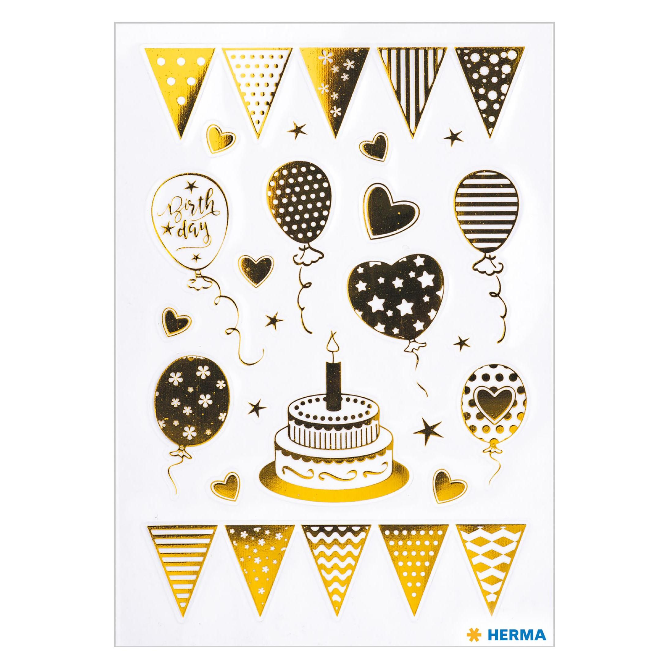 Herma Sticker Geburtstag (22 Sticker) (15560)