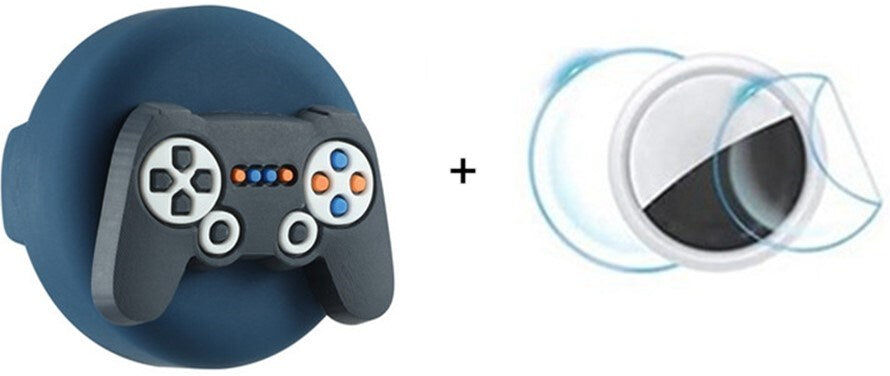 TABLETCOVERS.DK Apple AirTag 1. & 2. Gen. Silikone Holder til Sko m. Motiv - Game Controller
