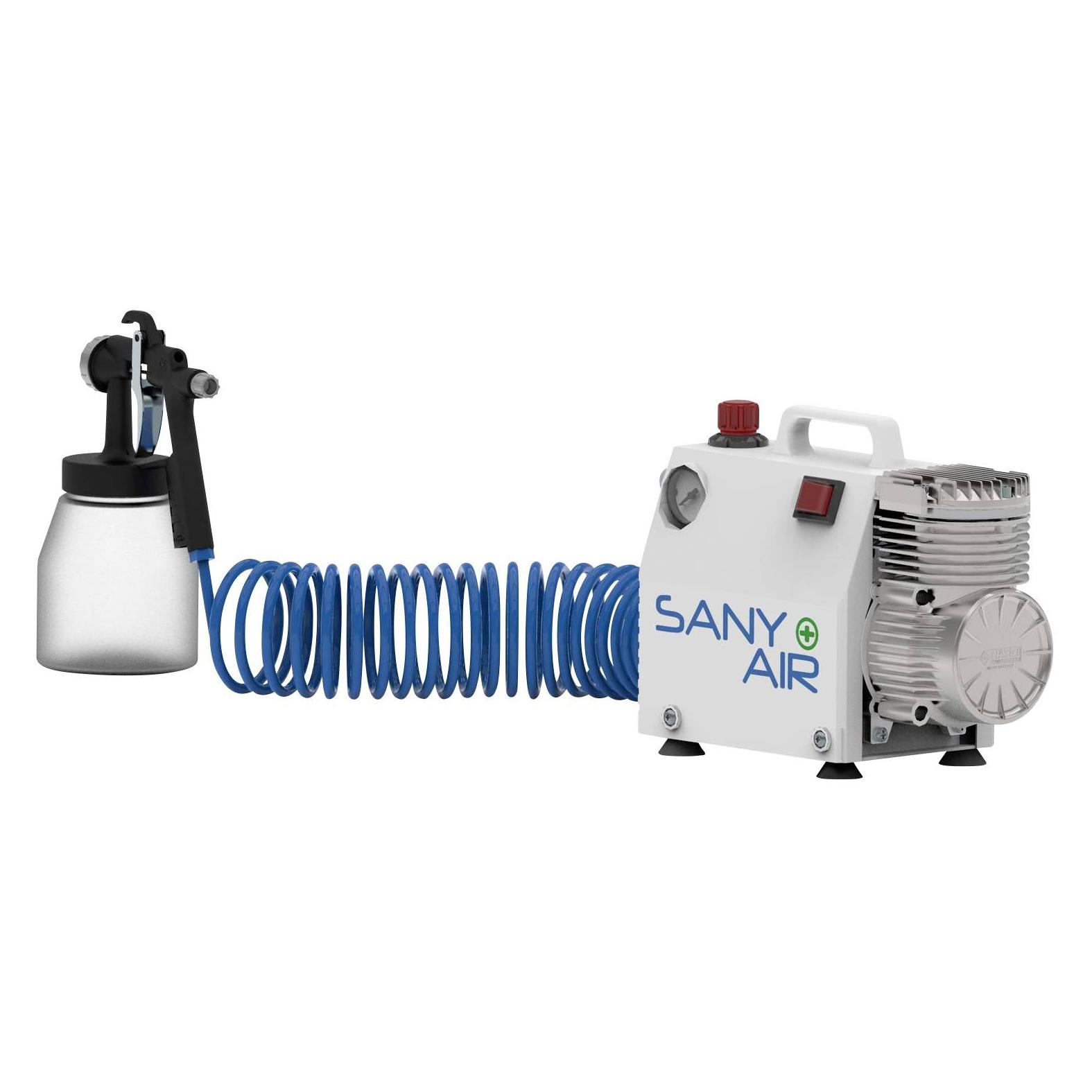 Aerotec SANY AIR Kompressor zum Desinfizieren von Oberflchen inkl. Zerstuberflasche, Komplettpake (60 l, 8 Bar) (20130114)