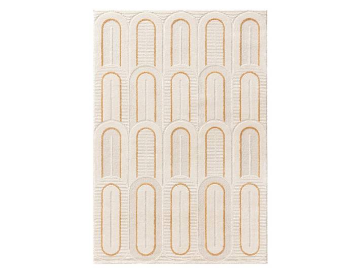 benuta Teppich Marta Cream 120/170 cm, Creme, Textil, Zeichen/Symbole/Nummern/Buchstaben, Rechteckig, 120x170 cm, wasserabweisend, Teppiche & Böden, Teppich