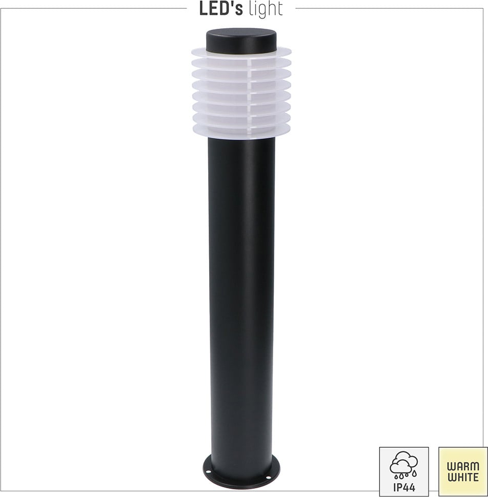 LEDs LIGHT München LED buitenlamp, staande lamp, zwart, Hoogte: 54 cm, IP44, 9,5W, 700lm, warm wit, 2700K