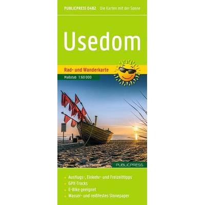 Publicpress Rad- und Wanderkarte Usedom 1:60.000, Sonstige von , KOMPASS Freytag & Berndt, 978-3-7079-2098-7