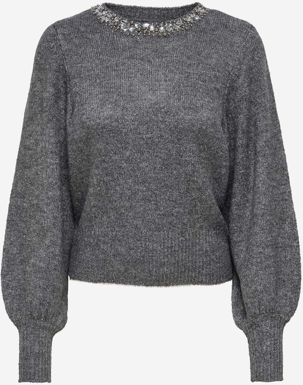 Only Elsa W - Maglione - Donna - Grigio L