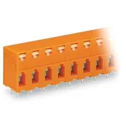Wago 741-403 Leiterplattenklemme,Drücker,2,5 mm2,orange 741403  - 55 Stück