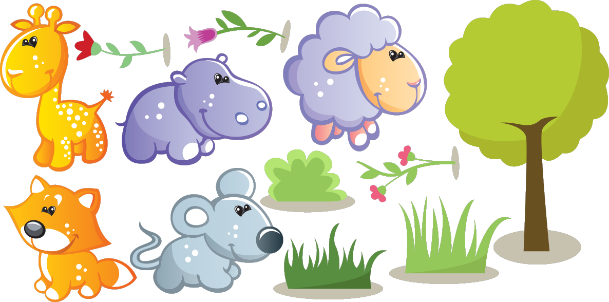 Ambiance-sticker Sticker animaux joyeux