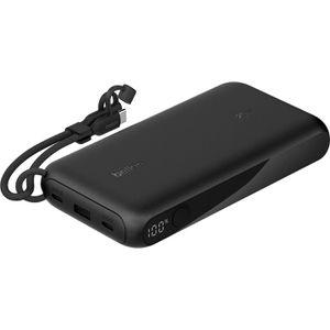 Belkin Powerbank BoostCharge 20K Display schwarz, 20000mAh, USB-A & 2x USB-C, Ladeleistung 20 Watt