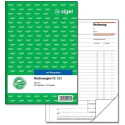 sigel Rechnung Formularbuch RE525 - 2 x 50 Blatt