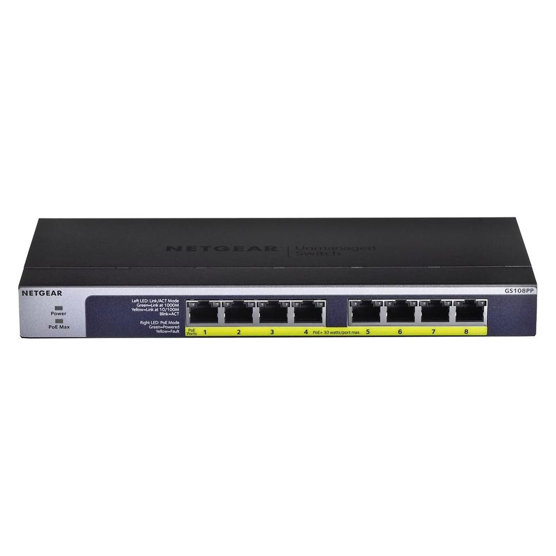 Netgear Gs108pp (8 Ports) (GS108PP-100EUS)