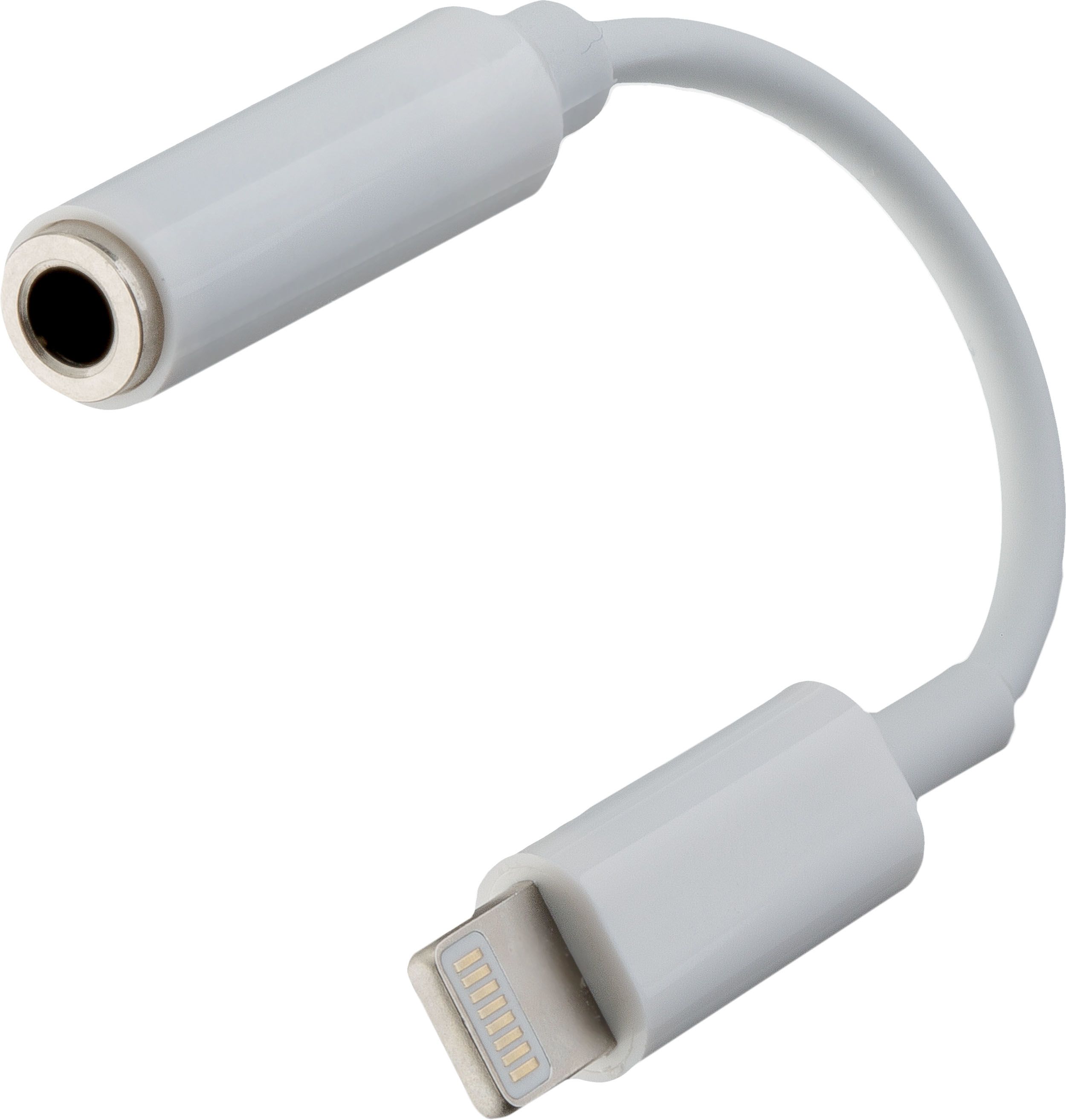 Peter Jäckel Buchse 3.5mm auf Lightning Stecker 17926 (Weiß)