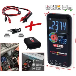 KS Tools Automatik Digital-Multimeter inkl. Prüfspitzen - 150.1765