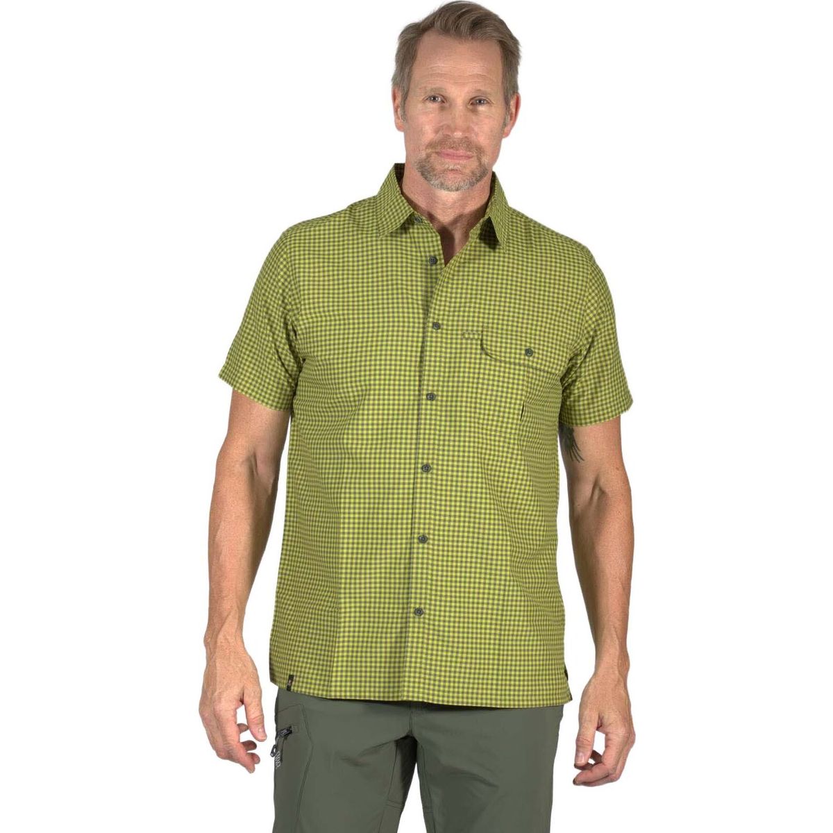 MAUL Sport Falkenberg II - 1/2 Hemd Kariert elas. forest green (60) L 4531000950-60-L