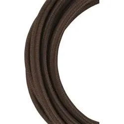 Bailey Textilkabel 2x0,75mm2, braun, 3m