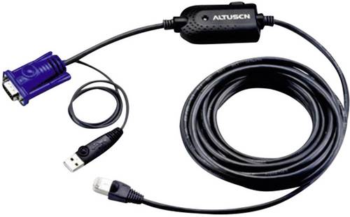 ATEN KVM Adapter [1x USB 1.1 Stecker A, VGA-Stecker - 1x RJ45-Buchse] 4.50 m Schwarz