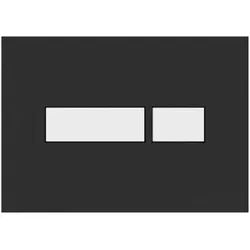 Plieger, Betätigungsplatte, Flair Control Plate DF Flair Glossy Schwarz/Weiss