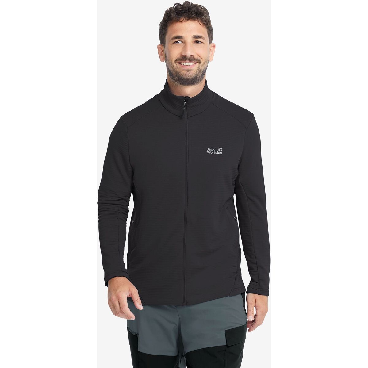 Jack Wolfskin Litestride Full Zip M black (6000) S A65849_6000_A06