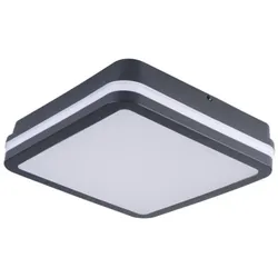 LED DECKENLEUCHTE BENO 12-18W CCT ECKIG GRAPHIT IP65